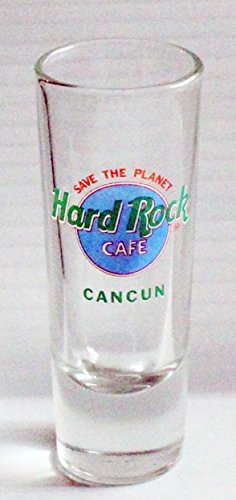0703255660707 - HARD ROCK CAFE CANCUN MEXICO PASTEL 2OZ PROMOTIONAL SHOT GLASS