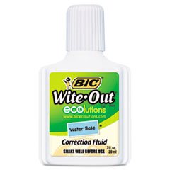 0070330506176 - BUY NOW DIRECT -BIC WITE-OUT BRAND ECOLUTIONS WATER BASE CORRECTION FLUID-PT# BN