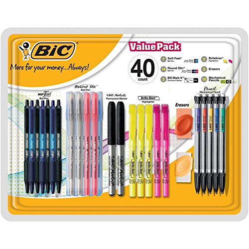 0070330943896 - BIC WRITING ESSENTIALS VALUE PACK, 40-PK - ASSORTED