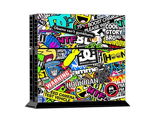 0703327055776 - PS4 SKINS COLORFUL GRAFFITI VINYL DECAL COVER FOR PLAYSTATION 4 PS 4 CONSOLE AND CONTROLLER STICKER SKINS