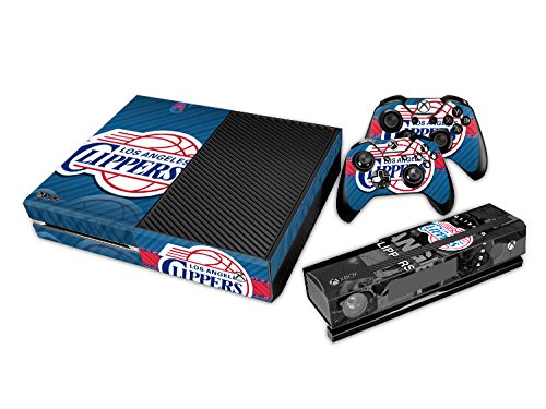 0703327847159 - LAC CLIPPERS STICKER DECAL SKIN SET FO MICROSOFT XBOX ONE CONSOLE+CONTROLLERS