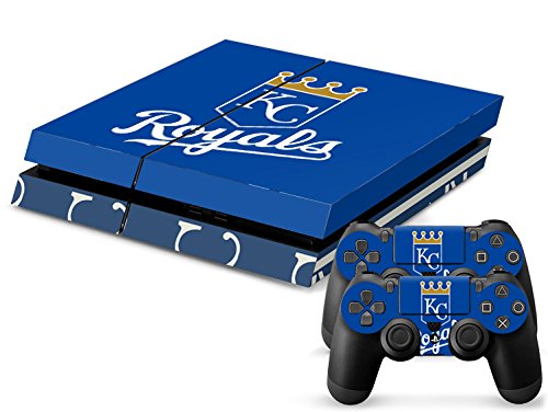 0703327854201 - KANSAS ROYALS DECAL STICKER SKIN FOR PLAYSTATION 4 PS4 CONSOLE+CONTROLLERS