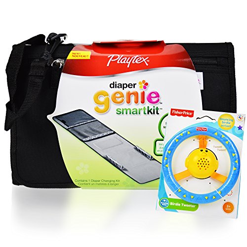 0703457310738 - CHANGING PAD BY PLAYTEX AND FISHER PRICE BABY TOY VALUE BUNDLE. BABY CHANGING STATION DIAPER GENIE SMART KIT A PERFECT PORTABLE INFANT DIAPER PAD WITH FISHER PRICE GROWING BABY BIRDIE TWEETER
