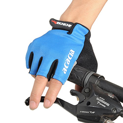 0703501873028 - ACACIA CYCLING GLOVES COLOR BLUE MERCERIZED COTTON