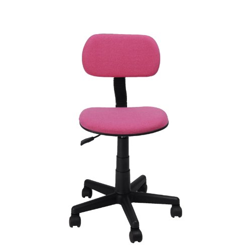 0703546030653 - CLKJ OFFICE PRODUCTS SWIVEL FABRIC PADS TASK CHAIR WITHOUT ARMS,PINK