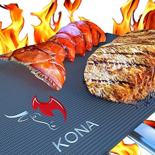 0703610791114 - KONA BEST BBQ GRILL MAT(TM) - HEAVY DUTY NON-STICK 16 X 13 INCH (SET OF 2)