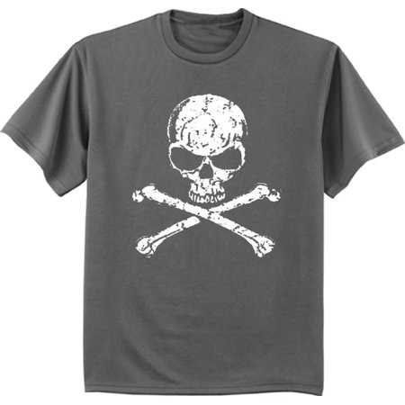 0703694170355 - SKULL AND CROSSBONES PIRATE T-SHIRT GRAPHIC TEE FOR MEN