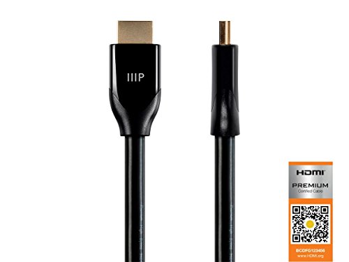 7038556956567 - MONOPRICE CERTIFIED PREMIUM HIGH SPEED HDMI CABLE, 6FT