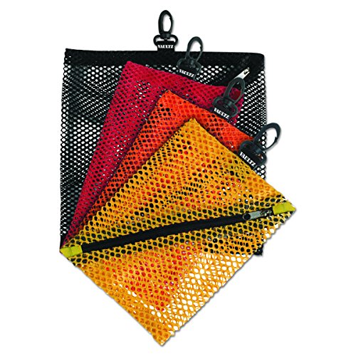 7038557019179 - VAULTZ MESH STORAGE BAGS, ASSORTED COLORS AND SIZES, 4 BAGS (VZ01211)