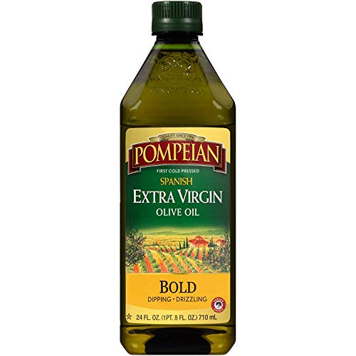 0070404005901 - POMPEIAN SPANISH BOLD EXTRA VIRGIN OLIVE OIL, FIRST COLD PRESSED, STRONG AND FRUITY FLAVOR, PERFECT FOR DIPPING AND DRIZZLING, NATURALLY GLUTEN FREE, NON-ALLERGENIC, NON-GMO, 24 FL. OZ., SINGLE BOTTLE