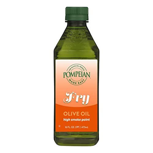 0070404009329 - POMPEIAN MADE EASY FRY OLIVE OIL, HIGH SMOKE POINT, PERFECT FOR FRYING FOODS SUCH AS CHICKEN AND POTATOES, AMERICAN HEART ASSOCIATION CERTIFIED, NON-ALLERGENIC, NON-GMO, 16 FL OZ (PACK OF 1)