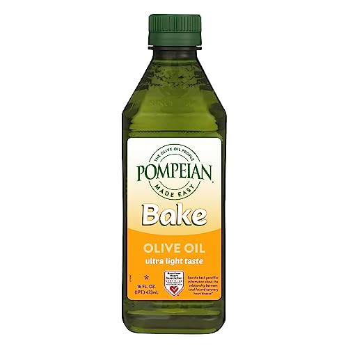 0070404009374 - POMPEIAN MADE EASY BAKE OLIVE OIL, ULTRA LIGHT TASTE, PERFECT FOR BAKING FOODS SUCH AS BROWNIES AND CAKES, AMERICAN HEART ASSOCIATION CERTIFIED, NON-ALLERGENIC, NON-GMO, 16 FL OZ (PACK OF 1)
