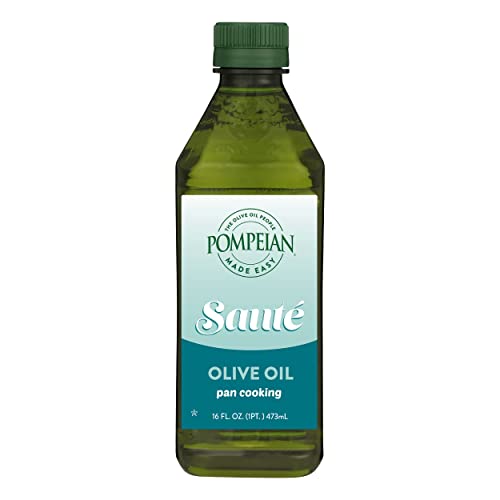0070404009428 - POMPEIAN MADE EASY SAUTÉ OLIVE OIL, PAN COOKING, PERFECT FOR SAUTÉING FOODS SUCH AS VEGETABLES AND STIR-FRY, AMERICAN HEART ASSOCIATION CERTIFIED, NON-ALLERGENIC, NON-GMO, 16 FL OZ (PACK OF 1)