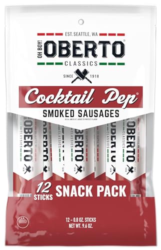 0070411614356 - OH BOY! OBERTO CLASSICS COCKTAIL PEP SMOKED SAUSAGES, 0.8 OUNCE (PACK OF 12)