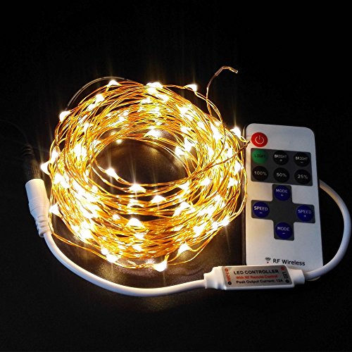 0704298930932 - COPPER WIRED LIGHTS FAIRY LIGHTS,JADAOL® WATERPROOF STARRY LIGHTS STRING LIGHTS 100 INDIVIDUAL LIGHTS,DECOR ROPE LIGHTS FOR SEASONAL DECORATIVE CHRISTMAS HOLIDAY,WEDDING,PARTIES(WARM WHITE-33 FT)