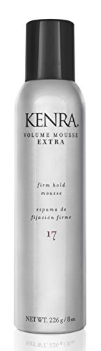 7043197325900 - KENRA VOLUME MOUSSE EXTRA 17 | FIRM HOLD MOUSSE | ALCOHOL FREE | NON-DRYING, NON-FLAKING LIGHTWEIGHT FORMULA | TAMES FRIZZ & CONDITIONS |THERMAL PROTECTION UP TO 450F| ALL HAIR TYPES | 8 OZ