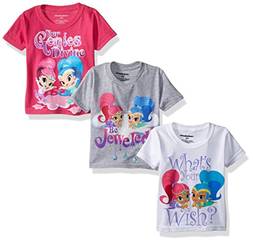 0704386767433 - NICKELODEONTODDLER GIRLS SHIMMER AND SHINE VALUE PACK 3 TEES, ASSORTED COLORS, 2T