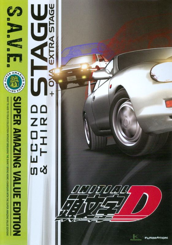 0704400088292 - INITIAL D: STAGE TWO & STAGE THREE - SAVE (4 DISC) (DVD)