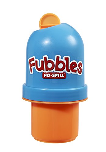 0704407422006 - LITTLE KIDS FUBBLES NO-SPILL BUBBLE TUMBLER - BLUE CAP/ORANGE BASE