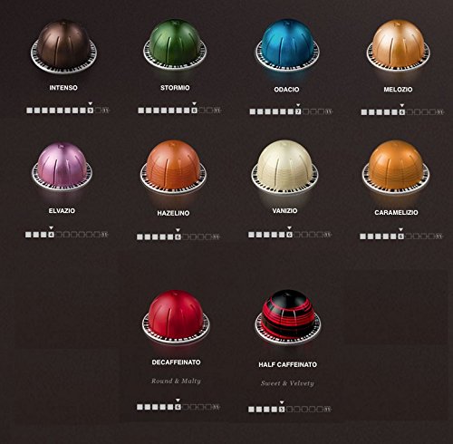 0704407752936 - NESPRESSO VERTUOLINE - THE INITIAL SAMPLER COFFEE CAPSULES PODS: ONE CAPSULE OF EACH COFFEE FLAVOR BLEND FOR A TOTAL OF 10 CAPSULES