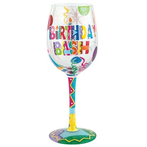 0704519067966 - LOLITA FROM ENESCO WINE GLASS, BIRTHDAY BASH