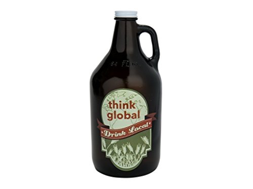 0704519350051 - SANTA BARBARA DESIGN STUDIO THINK GLOBAL DRINK LOCAL BARSTOOL PHILOSOPHER GROWLER, MULTICOLOR