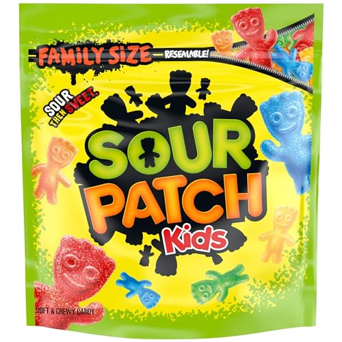 0070462005837 - SOUR PATCH KIDS SOFT & CHEWY CANDY, FAMILY SIZE, 1.8 LB BAG