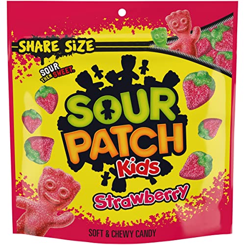 0070462008227 - SOUR PATCH KIDS STRAWBERRY FLAVOR CANDY, 12 OZ