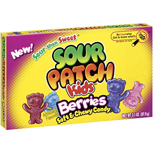 0070462432435 - SOUR PATCH KIDS CANDY, BERRIES, 3.1-OUNCE (PACK OF 12)