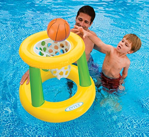 0704648076969 - TEENS FLOATING INTEX BASKETBALL GAME FLOATING HOOPS POOL FLOATS FAMILY FOR ADULTS KIDS 48 INCH/4 FEET OUTDOOR SWIMMING POOL FLOATY LOUNGER PARTY FLOATIE SWIM RINGS BACKYARD BEACH LAKE FLOAT TOYS HOOPS