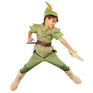0704660793165 - DISNEY STORE PETER PAN COSTUME FOR BOYS SIZE SMALL 5/6