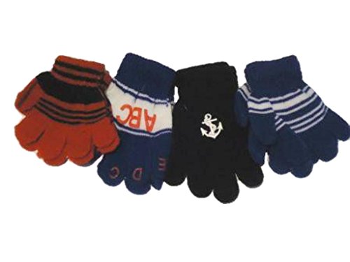 0704725960549 - FOUR PAIRS OF ONE SIZE MAGIC GLOVES FOR INFANTS AGES 1-3 YEARS