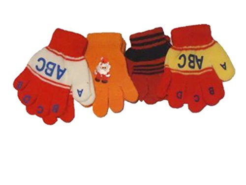0704725960730 - FOUR PAIRS OF ONE SIZE MAGIC GLOVES FOR INFANTS AGES 1-3 YEARS