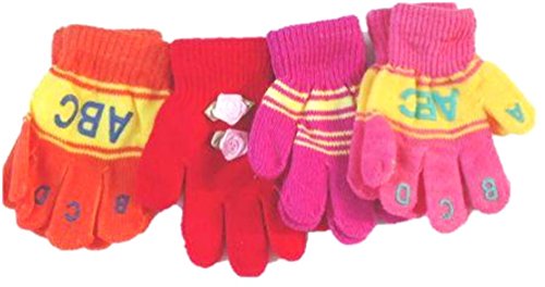 0704725961362 - SET OF FOUR PAIRS OF ONE SIZE MAGIC STRESS GLOVES FOR INFANTS