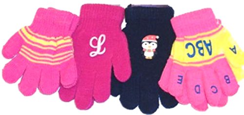 0704725967951 - SET OF FOUR PAIRS OF ONE SIZE MAGIC GLOVES FOR INFANTS AGES 1-3 YEARS