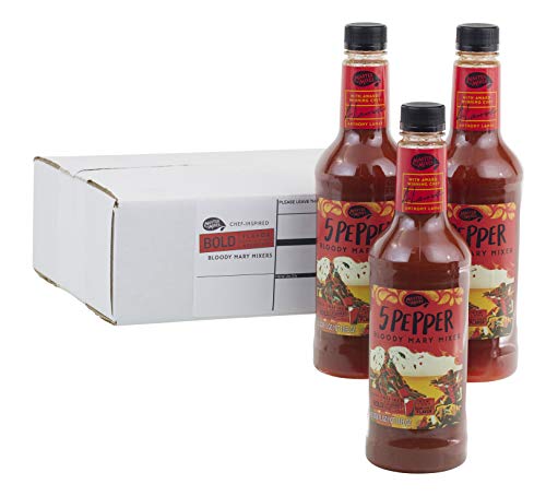 0070491032019 - MASTER OF MIXES 5 PEPPER EXTRA SPICY BLOODY MARY DRINK MIX, READY TO USE, 1 LITER BOTTLE (33.8 FL OZ), PACK OF 3