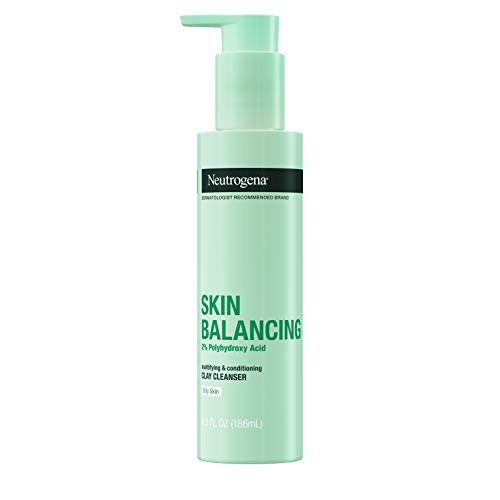 0070501112618 - NEUTROGENA SKIN BALANCING KAOLIN CLAY CLEANSER WITH 2% POLYHYDROXY ACID (PHA), MATTIFYING & CONDITIONING FACE WASH FOR OILY SKIN, PARABEN-FREE, SOAP-FREE, SULFATE-FREE, 6.3 OZ