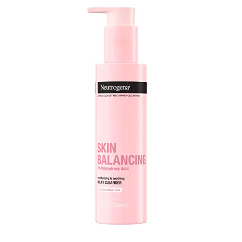 0070501112625 - NEUTROGENA SKIN BALANCING MILKY CLEANSER WITH 2% POLYHYDROXY ACID (PHA), SOOTHING & MOISTURIZING FACE WASH FOR DRY & SENSITIVE SKIN, PARABEN-FREE, SOAP-FREE, SULFATE-FREE, 6.3 OZ