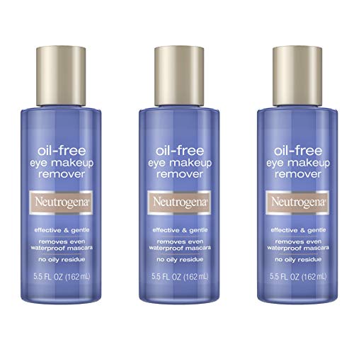 0070501410127 - NEUTROGENA GENTLE OIL-FREE EYE MAKEUP REMOVER & CLEANSER FOR SENSITIVE EYES, NON-GREASY MAKEUP REMOVER, REMOVES WATERPROOF MASCARA, DERMATOLOGIST & OPHTHALMOLOGIST TESTED, 3 X 5.5 FL. OZ