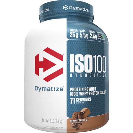 0705016353187 - DYMATIZE ISO 100 POST WORKOUT AND RECOVERY SUPPLEMENTS, GOURMET CHOCOLATE, 5 POUND