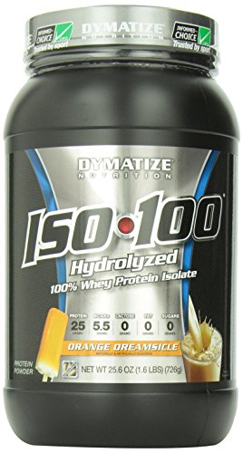 0705016355099 - DYMATIZE ISO-100 HYDROLYZED 100% WHEY PROTEIN ISOLATE - ORANGE DREAMSICLE - 1.6 LBS