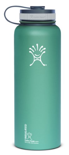 0705105301235 - HYDRO FLASK INSULATED STAINLESS STEEL WATER BOTTLE, WIDE MOUTH, 40-OUNCE, GREEN ZEN
