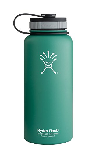 0705105302140 - HYDRO FLASK INSULATED STAINLESS STEEL WATER BOTTLE, WIDE MOUTH, 18-OUNCE, GREEN ZEN
