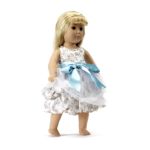 0705105308449 - SATIN FLOWER GOWN OUTFIT FITS H AMERICAN GIRL 18 IN