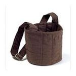 0705105597539 - TWO TIER CARRIER BAG IN PLUM BROWN