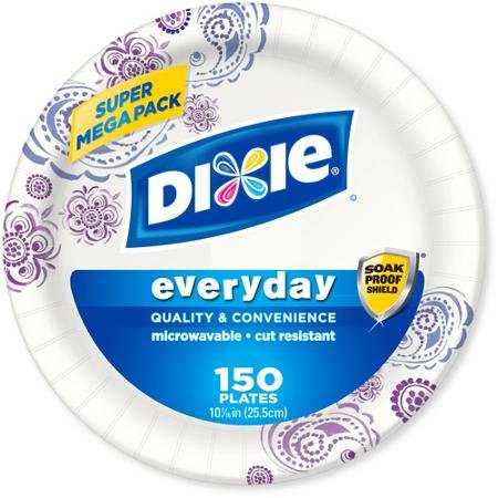 0705259031552 - DIXIE EVERYDAY PAPER PLATES, 10.0625, 150 COUNT