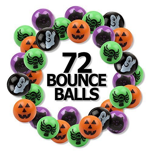 0705332479738 - 6 DOZEN BRIGHT HALLOWEEN BOUNCING BALLS 1; PERFECT FOR TRICK OR TREAT; CLASSROOM GIVEAWAYS; PARTY FAVORS; BY FUN EXPRESS