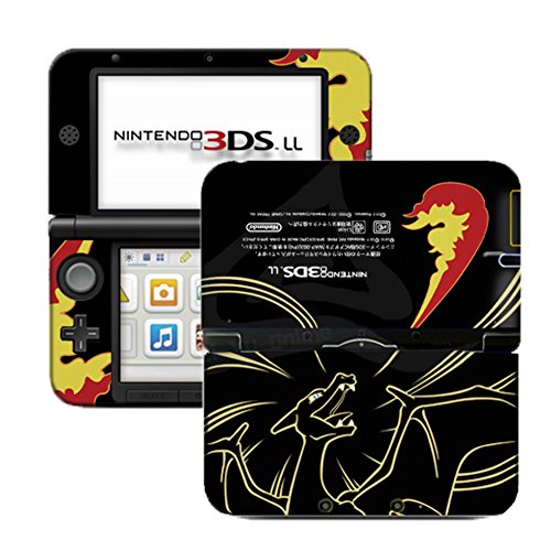 0705554768306 - POKEMON CHARIZARD BLACK LIMITED EDITION VINYL SKIN STICKER DECAL COVER FOR NINTENDO 3DS XL / LL CONSOLE SYSTEM