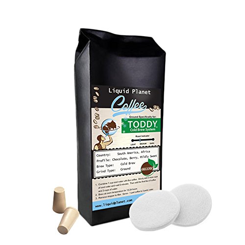 0705641259281 - TODDY COLD BREW ACCESSORY KIT: 12OZ. COLD BREW COFFEE, 2 TODDY FILTERS, 2 RUBBER STOPPERS