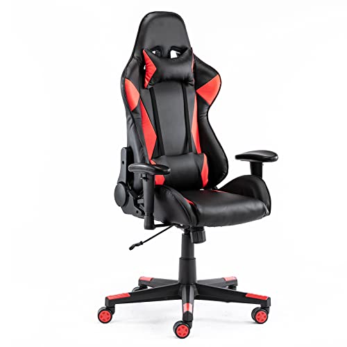 0705690279858 - OLIXIS OFFICE COMPUTER ERGONOMIC VIDEO GAME CHAIR, RED